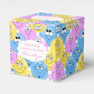 Caixinha De Lembrancinhas Design de Emoji Pastel Colorido 😀