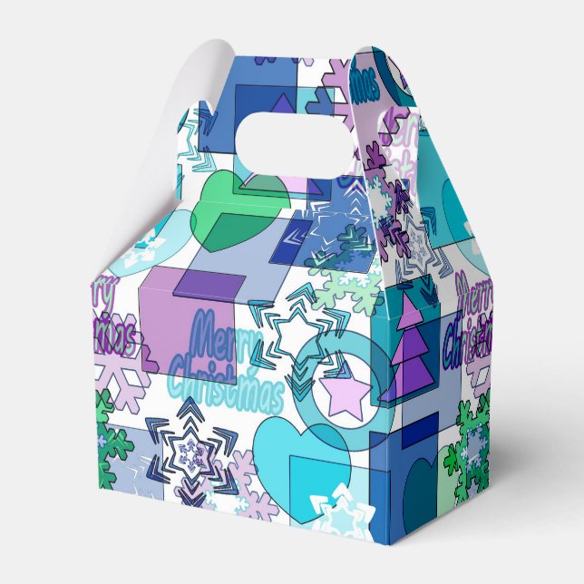 Caixinha De Lembrancinhas Design de Natal (Frente)