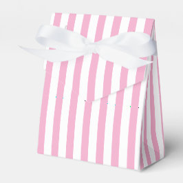 Caixinha De Lembrancinhas Design de padrão de listra vertical rosa branco