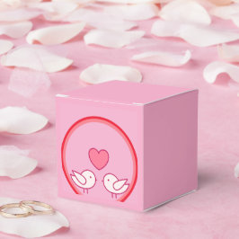 Caixinha De Lembrancinhas Design de Pássaro Fofo e Amor de Coração