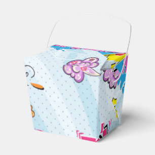 Caixinha De Lembrancinhas Design feminino do super-herói do estilo cómico