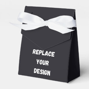 Caixinha De Lembrancinhas Design simples preto personalizado Adicionar foto