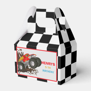 Caixinha De Lembrancinhas Desornos de Festa de aniversário de Monster Truck