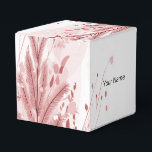 Caixinha De Lembrancinhas Desorte de Neve Vermelha de Pinheiro de Natal Boni<br><div class="desc">Desdecoração de Neve em Pinheiros de Natal Vermelho - Boas Caixas de Favor. Único,  bonito,  na moda design. Fácil de ser personalizado. O estilo,  o tamanho e as cores da fonte podem ser alterados. Itens correspondentes disponíveis.</div>