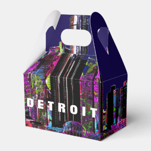 Caixinha De Lembrancinhas Detroit, Michigan em grafite