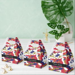 Caixinha De Lembrancinhas Dia da Independência Camuflagem Seu nome Personali