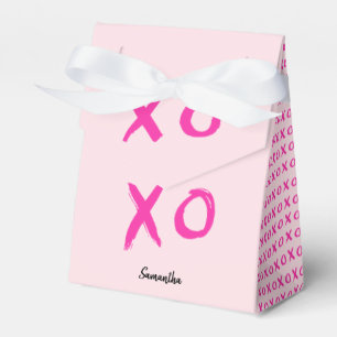 Caixinha De Lembrancinhas Dia de os namorados Personalizado XOXO Rosa