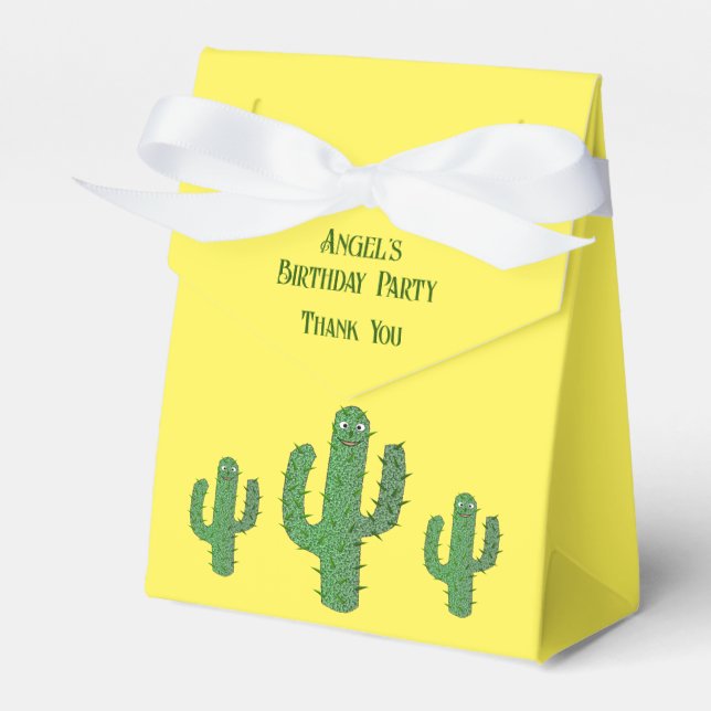 Caixinha De Lembrancinhas Dia do Cactus Feliz Morto (Frente)