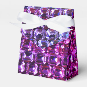 Caixinha De Lembrancinhas Diamantes roxos, azuis, gemstone roxo