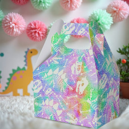 Caixinha De Lembrancinhas Dino Dig Rainbow Favor Box