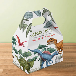 Caixinha De Lembrancinhas Dinosaur Birthday Favor Box