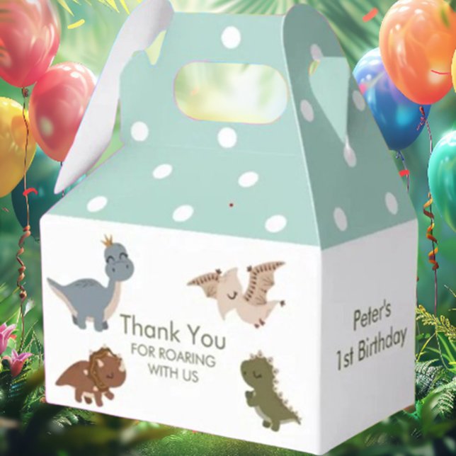 Caixinha De Lembrancinhas dinossauro boho verde (Perfect for parties, this vibrant centerpiece will amaze guests and create unforgettable memories. )