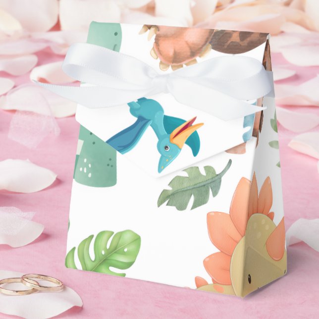 Caixinha De Lembrancinhas Dinossauro verde fofo (Casamento)