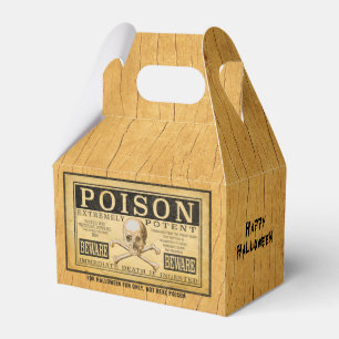 Caixinha De Lembrancinhas Diversão "POISON", Design de Halloween
