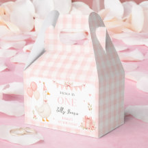 Doce Um Ganso Tolo Arco Rosa Menina 1º Aniversário