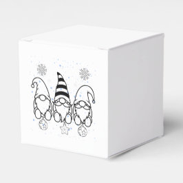 Caixinha De Lembrancinhas Doces Gnomos de Natal Design de Férias.