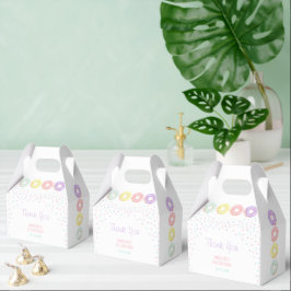 Caixinha De Lembrancinhas Donuts Doces Coloridos com Confeitos para Aniversá