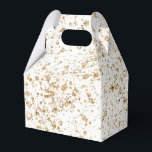 Caixinha De Lembrancinhas Dourado brilho elegante e gorgo<br><div class="desc">O fundo branco com brilhos dourados e salpões lindos de casamento!</div>