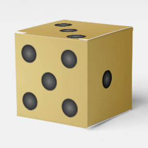 Caixinha De Lembrancinhas Dourado Colour Dice or Die