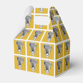 Caixinha De Lembrancinhas Dourado Esportes Lacrosse