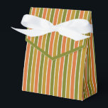 Caixinha De Lembrancinhas Dourado, laranja, verde-oliva riscado<br><div class="desc">Dourada,  laranja,  verde-oliva,  caixa de favoritos com fita. Perfeito para todos os temas de decoração de presentes; simples/minimalista a maximalista,  dependendo de embelezamentos adicionais.</div>