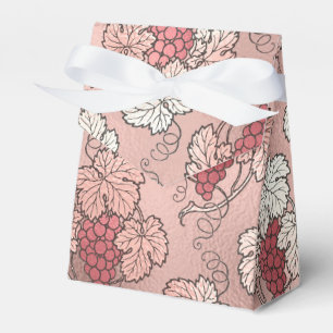 Caixinha De Lembrancinhas Dourado Rosa e Vinho Rosado Temático