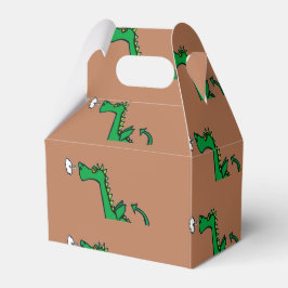 Caixinha De Lembrancinhas Dragão verde para respirar ar