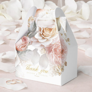 Caixinha De Lembrancinhas Drama Floral Casamento Branco ID1022