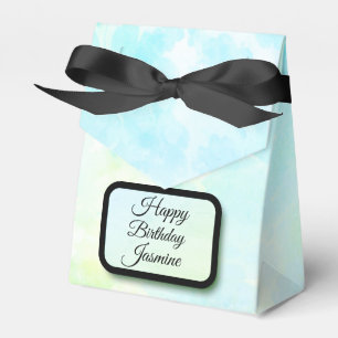 Caixinha De Lembrancinhas Dreamy Blue Pastel Personalizado