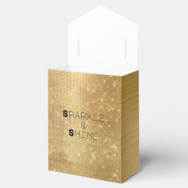 Caixinha De Lembrancinhas Dreamy Glitzy Glam Dourado Sparkle
