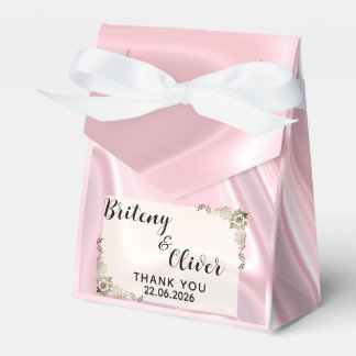 Caixinha De Lembrancinhas Dusty Pink Iridescent Holographic Silk weeding   