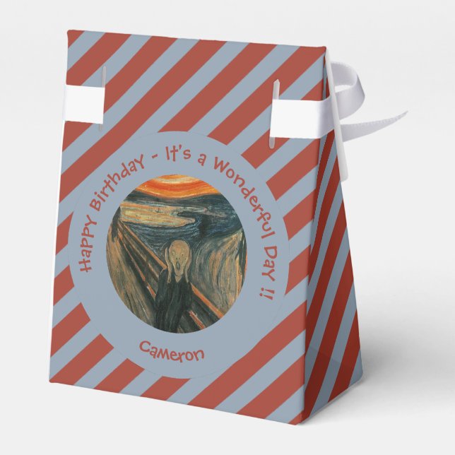 Caixinha De Lembrancinhas Edvard Munch A Coleção De Itens Da Parte Do Gritar (Verso)