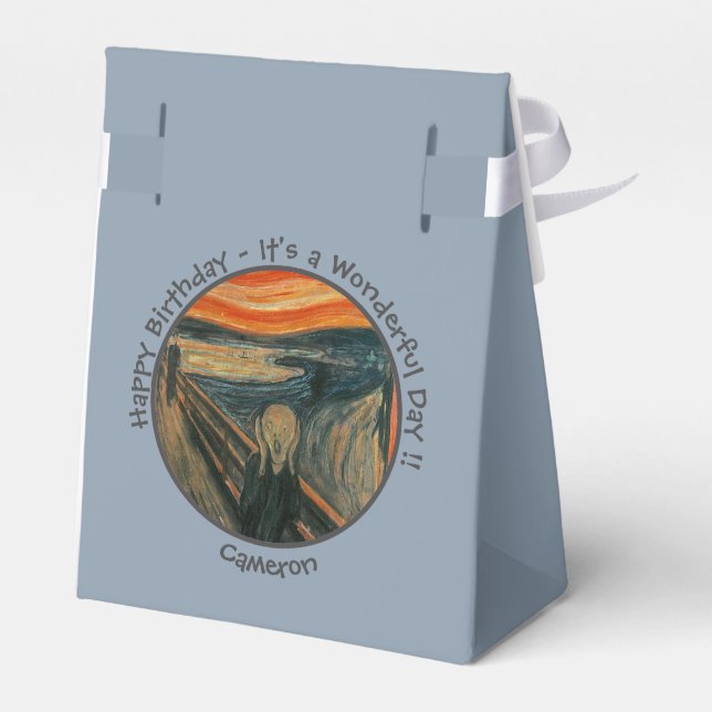 Caixinha De Lembrancinhas Edvard Munch A Coleção De Itens Da Parte Do Gritar (Verso)