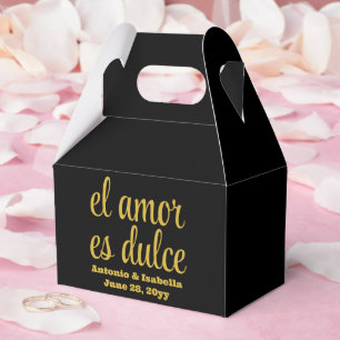 Caixinha De Lembrancinhas El amor es dulce recepção de casamento trata para