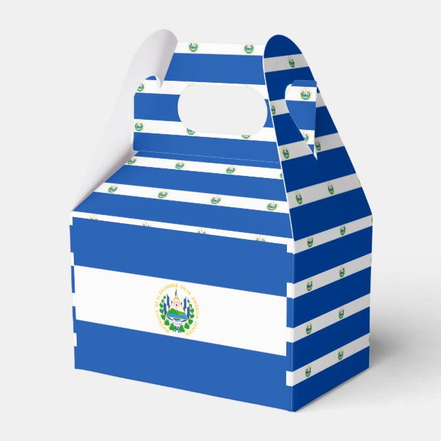 Caixinha De Lembrancinhas El Salvador flag Favor Box (Frente)
