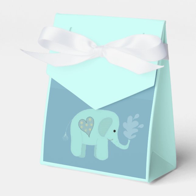 Caixinha De Lembrancinhas Elefante Pulverizando Água (Frente)