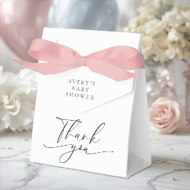 Caixinha De Lembrancinhas Elegant Black White Thank You