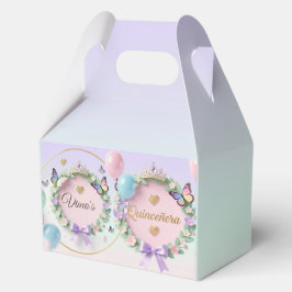 Caixinha De Lembrancinhas Elegant Pastel Quinceañera Place Cards