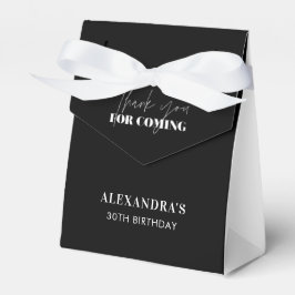 Caixinha De Lembrancinhas Elegante Black White Obrigado