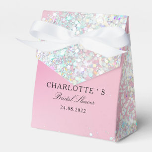 Caixinha De Lembrancinhas Elegante Moderno Chá de panela Glitter Geschenksc