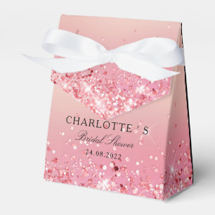 Caixinha De Lembrancinhas Elegante Moderno Chá de panela Glitter Geschenksc
