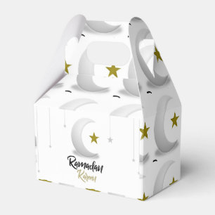 Caixinha De Lembrancinhas Elegante Ramadan Kareem Crescent Design Arte Islâm