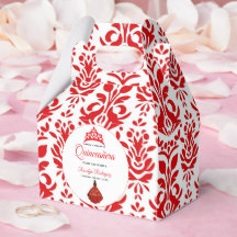 Elegante Red Quinceañera