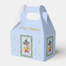 Elegante Trompa Francesa Natal Azul Claro