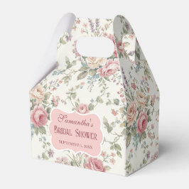 Caixinha De Lembrancinhas Elegantes Rosas Pastel Chique Arruinado Chá de Noi