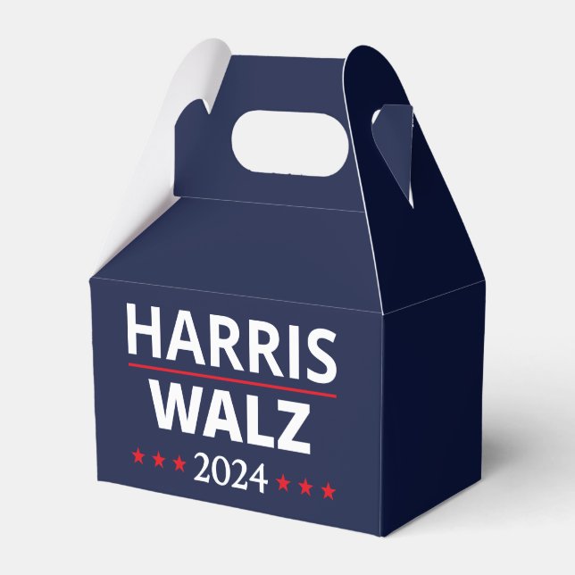 Caixinha De Lembrancinhas Eleição de Harris Walz 2024 III (Frente)