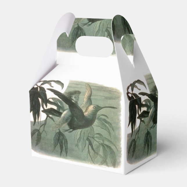 Caixinha De Lembrancinhas Elf Fairies Elves Moon Night Bird Voando (Frente)