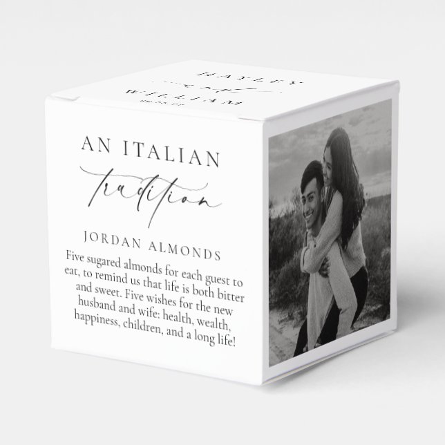 Caixinha De Lembrancinhas Ellesmere Uma Tradição Italiana 5 Amêndoas Açucara (Frente)