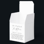 Caixinha De Lembrancinhas Ellesmere Uma Tradição Italiana 5 Amêndoas Sugared<br><div class="desc">Estas amêndoas açucaradas caixa de favoritos de casamento apresentam um design minimalista e um título de caligrafia. Personalize a caixa com seus nomes,  o cabeçalho do script não é editável. Para personalização mais avançada deste design,  basta selecionar o botão "Personalizar" acima.</div>