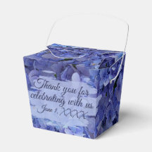 Embalagem Floral de Hortênsia Azul